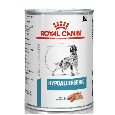 Royal Canin Hypoallergenic Dog – Hrană Umedă Dietetică pentru Câini cu Alergii Alimentare, 400 g